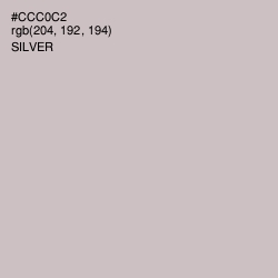 #CCC0C2 - Silver Color Image