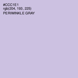 #CCC1E1 - Periwinkle Gray Color Image