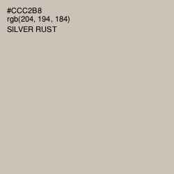 #CCC2B8 - Silver Rust Color Image