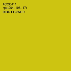 #CCC411 - Bird Flower Color Image