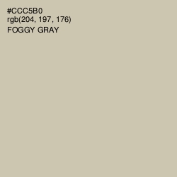 #CCC5B0 - Foggy Gray Color Image