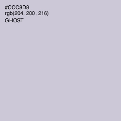 #CCC8D8 - Ghost Color Image