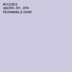 #CCC9E0 - Periwinkle Gray Color Image