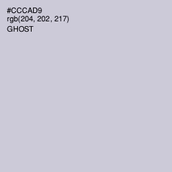 #CCCAD9 - Ghost Color Image