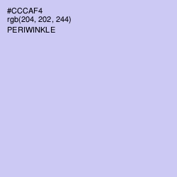 #CCCAF4 - Periwinkle Color Image