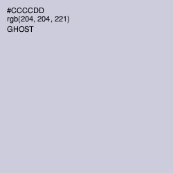 #CCCCDD - Ghost Color Image