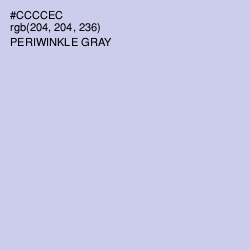 #CCCCEC - Periwinkle Gray Color Image