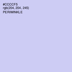 #CCCCF5 - Periwinkle Color Image