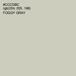 #CCCDBC - Foggy Gray Color Image