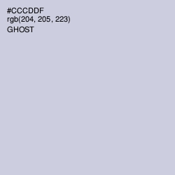 #CCCDDF - Ghost Color Image