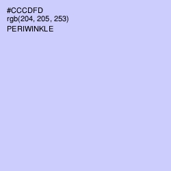 #CCCDFD - Periwinkle Color Image