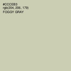 #CCCEB3 - Foggy Gray Color Image