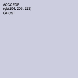 #CCCEDF - Ghost Color Image