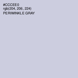 #CCCEE0 - Periwinkle Gray Color Image