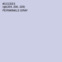 #CCCEE5 - Periwinkle Gray Color Image