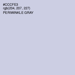 #CCCFE3 - Periwinkle Gray Color Image