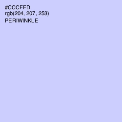 #CCCFFD - Periwinkle Color Image