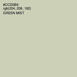 #CCD0B6 - Green Mist Color Image