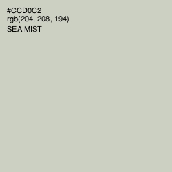 #CCD0C2 - Sea Mist Color Image