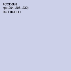 #CCD0E8 - Botticelli Color Image