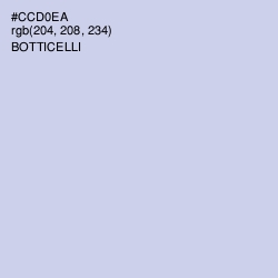 #CCD0EA - Botticelli Color Image