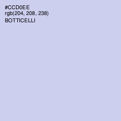 #CCD0EE - Botticelli Color Image