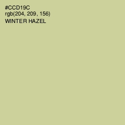 #CCD19C - Winter Hazel Color Image