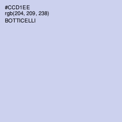 #CCD1EE - Botticelli Color Image