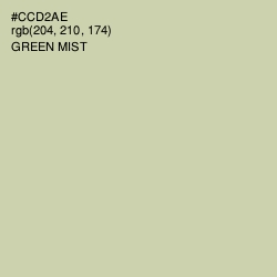 #CCD2AE - Green Mist Color Image