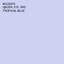 #CCD2F0 - Tropical Blue Color Image