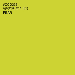 #CCD333 - Pear Color Image