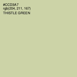 #CCD3A7 - Thistle Green Color Image