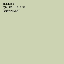 #CCD3B3 - Green Mist Color Image