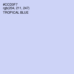 #CCD3F7 - Tropical Blue Color Image