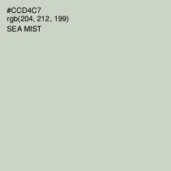 #CCD4C7 - Sea Mist Color Image