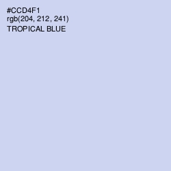 #CCD4F1 - Tropical Blue Color Image