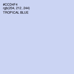 #CCD4F4 - Tropical Blue Color Image