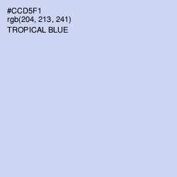 #CCD5F1 - Tropical Blue Color Image