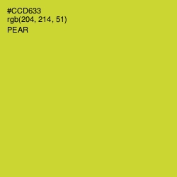 #CCD633 - Pear Color Image