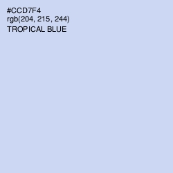 #CCD7F4 - Tropical Blue Color Image