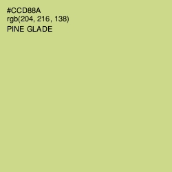 #CCD88A - Pine Glade Color Image