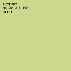 #CCD88C - Deco Color Image
