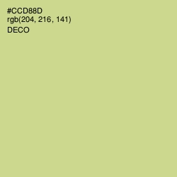 #CCD88D - Deco Color Image