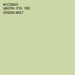 #CCD8A5 - Green Mist Color Image