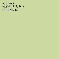 #CCD9A1 - Green Mist Color Image