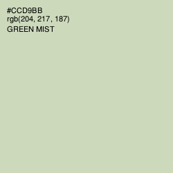 #CCD9BB - Green Mist Color Image