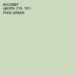 #CCDBBF - Pixie Green Color Image