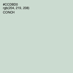 #CCDBD0 - Conch Color Image