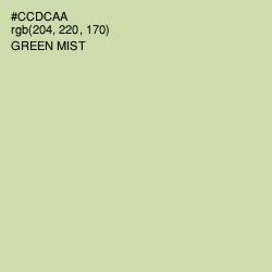 #CCDCAA - Green Mist Color Image