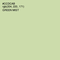 #CCDCAB - Green Mist Color Image